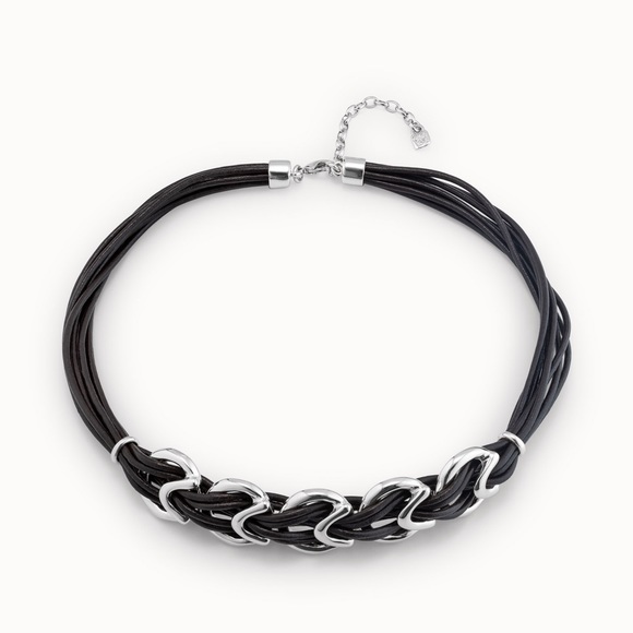 UNOde50 Step by Step necklace brown/silver NEW - Picture 1 of 8
